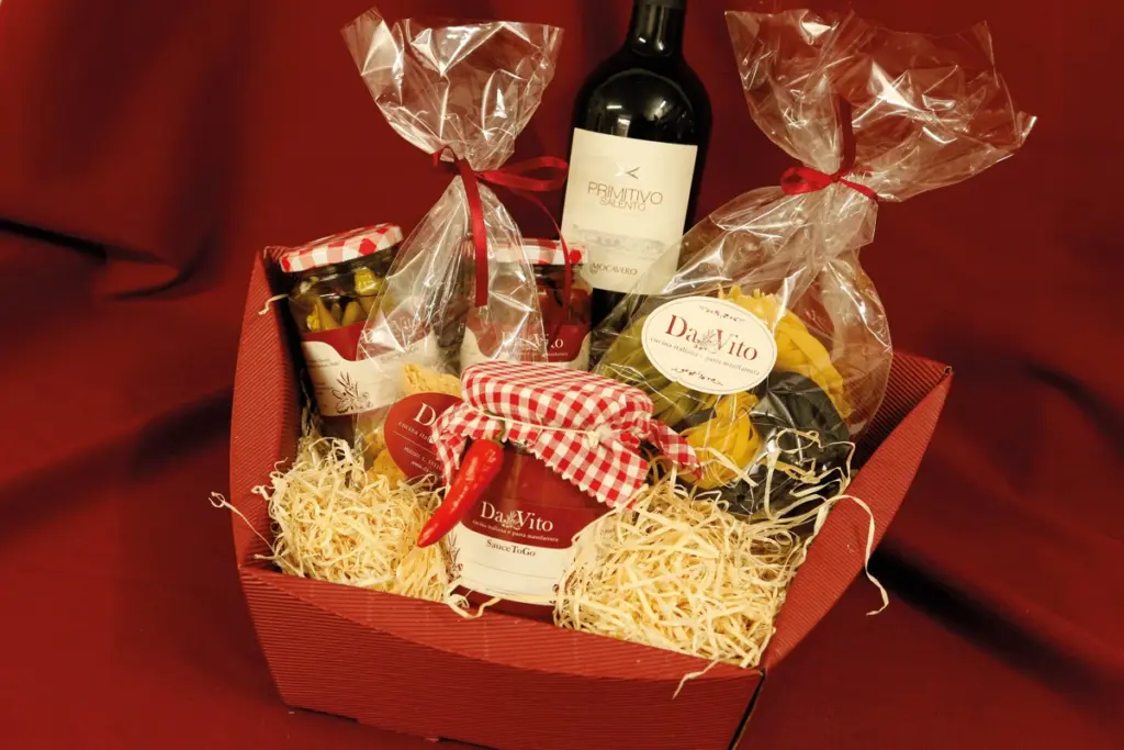 Pasta Manufaktur 2 Da Vito italienischer Präsentkorb Pasta hausgemachte Spezialitäten